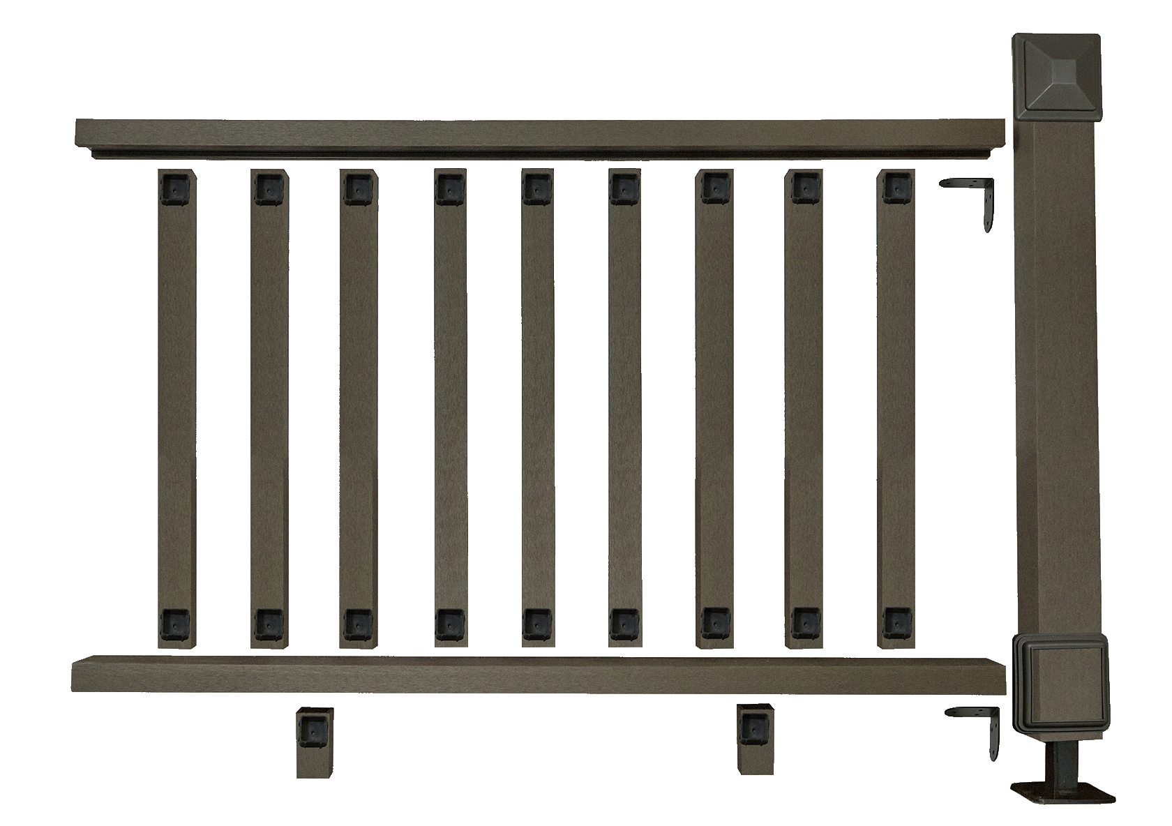 Комплект ограждений из ДПК CM 1575х199х190. Изображение 1