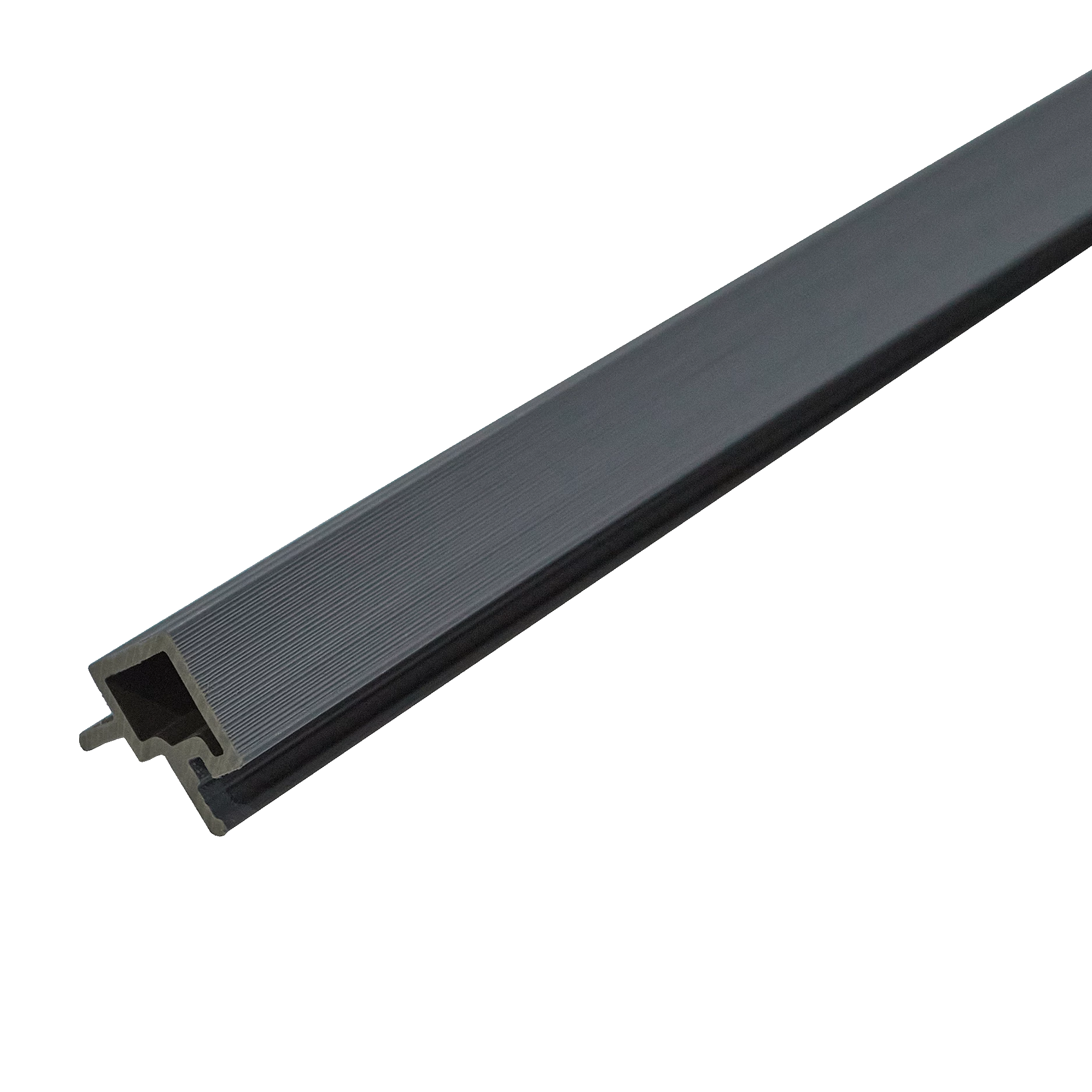 Угловой профиль CM Wall, 4000х56х49 мм, цвет EBONY (Эбонит) фото №1